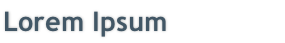 Lorem Ipsum 